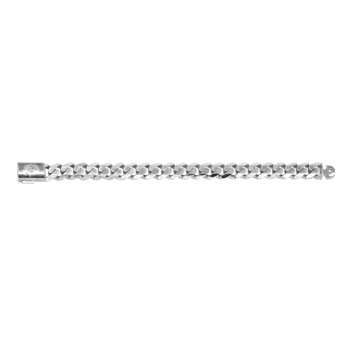 PAVECHAIN® Pure 12mm Silvatinum™ Silver Men’s Chain Necklace