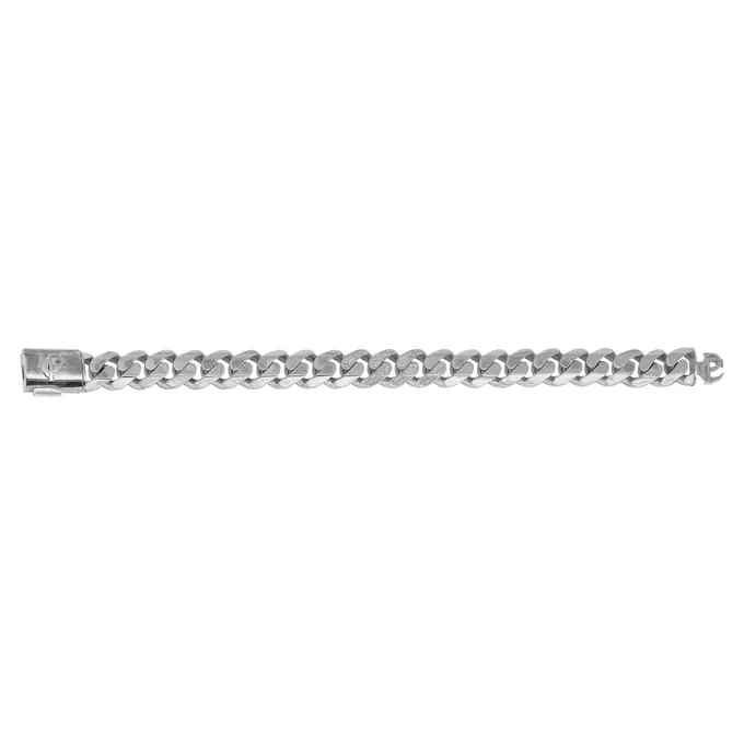 PAVECHAIN® Signature 12mm 0.25 Carat Lab Diamond Silvatinum™ Silver Women’s Chain Bracelet